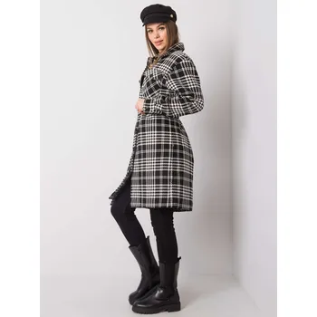 Dámský kabát Dámský kabát LK EN 508342 2.68 černobílý 42