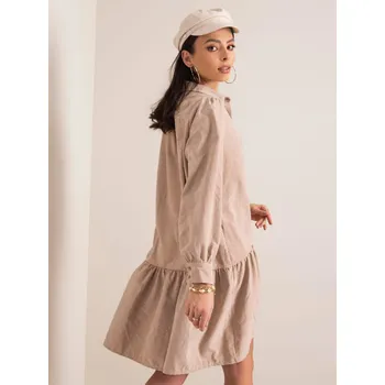 Dámské šaty Šaty EM SK L1018.39P béžová S