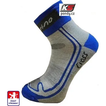 Pánské ponožky KS-CROSS MERINO vlna 37-38 Šedá