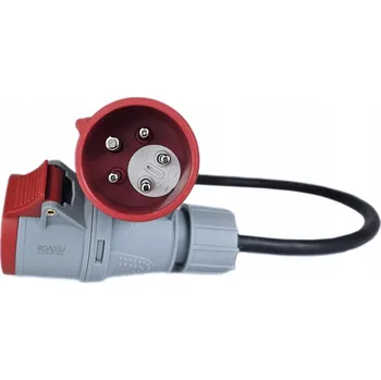 Napájecí kabel Adaptér Prodlužovací Kabel Fázová otočka, Zástrčka - Zásuvka 16A 5P - 3M