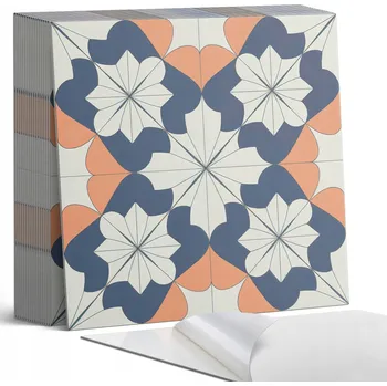 Dlažba Dekorativní vinylové dlaždice Geometrický květinový vzor 20 ks 20x20 cm