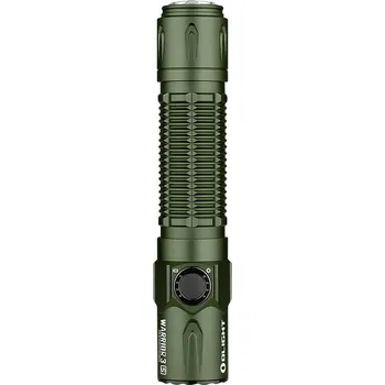 Svítilna OLight Warrior 3S green LED kapesní svítilna, IPX8 (vodotěsné), s klipem na opasek, s brašnou, s režimem stroboskopu, napájeno akumulátorem, 2300 lm, 176 g