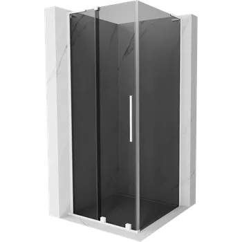 Mexen Velar L posuvná sprchová kabina 110 x 110 cm, grafit, bílá - 871-110-110-43-20 Sprchové kouty