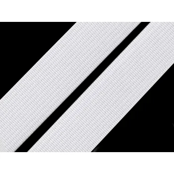 Textilní guma Pruženka tkaná šíře 15 mm Varianta: 1 bílá, Balení: 50 m