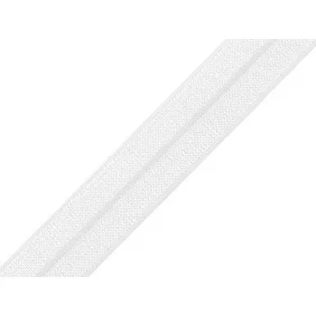 Textilní guma Lemovací pruženka půlená šíře 18 mm Varianta: 4 bílá, Balení: 5 m