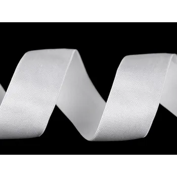Textilní guma Saténová pruženka šíře 25 mm Varianta: 2 bílá, Balení: 1 m