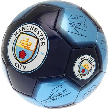 Fotbalový míč Fotbalový míč Manchester City 26 Panel Signature modrý 5