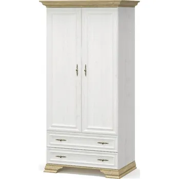 Šatní skříň Casarredo Skříň 2D2DRW SCORDIA se zásuvkami borovice andersen/zlatý dub