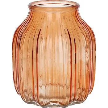 Váza VÁZA SUKO D8,5/13.8XH16 ORANŽOVÁ ČIRÁ