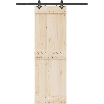 Tesařské kování vidaXL Sada příslušenství pro posuvné dveře 152,5 cm ocelová [4009706] Barva: Černá