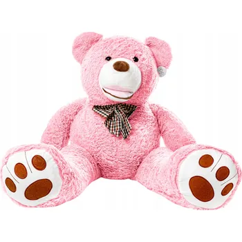 plyšák VELKÝ OBROVSKÝ PLYŠOVÝ MEDVÍDEK GIGANT 50CM AMIGO RŮŽOVÝ