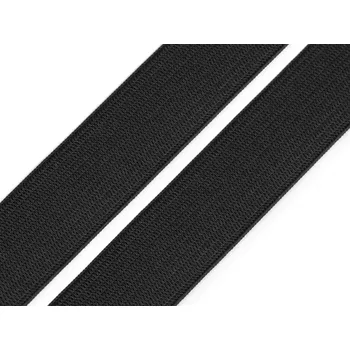 Textilní guma Pruženka tkaná šíře 20 mm Varianta: Černá, Balení: 25 m