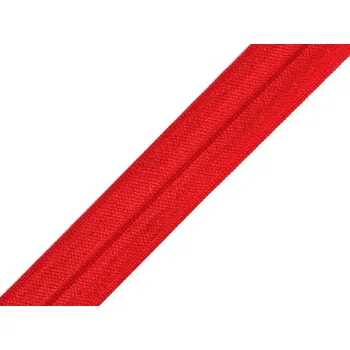 Textilní guma Lemovací pruženka půlená šíře 16 mm Varianta: 30 červená světlá, Balení: 5 m