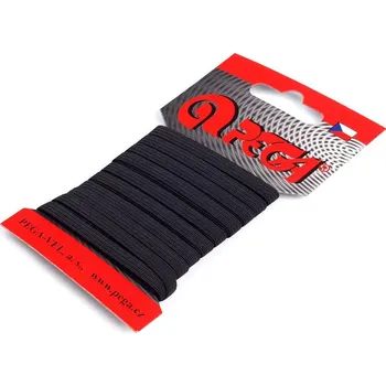 Textilie Prádlová pruženka na kartě šíře 5 mm, 7 mm Varianta: 4 (7 mm) černá, Balení: 1 karta