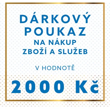 Dárkový potravinový koš Dárkový poukaz na nákup zboží a služeb v hodnotě 2000 Kč