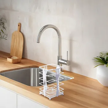 Odkapávač na nádobí Odkapávač na kuchyňské náčiní a naběračky | Smaltovaná nerezová ocel 10x18cm