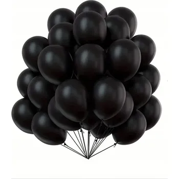 Balónek Latexový balónek matný černý 12 palců 100 ks