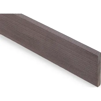 Terasové prkno Soklová lišta, 78/10 mm, délka 6 m, lískový ořech, Lískový ořech, 78/10 mm, 6000 mm