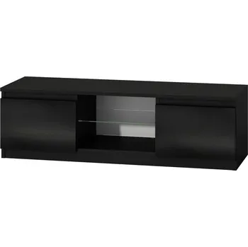 Televizní stolek Falco TV stolek Malvína 140 černá/černý lesk