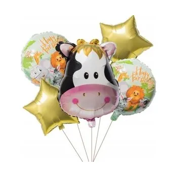 Balónek Sada narozeninových balónků Kráva