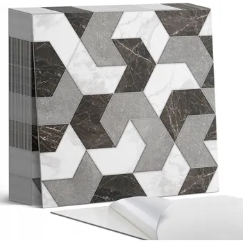 Dlažba Sada PVC vinylových dlaždic Geometrický vzor dlaždic 20 ks 20x20 cm