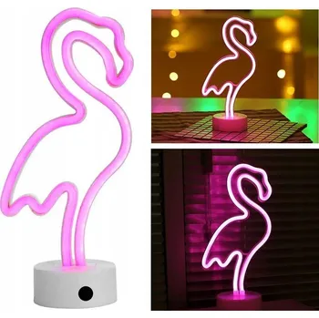 Lampička STOJÍKOVÁ LAMPA DO POKOJE PRO DĚTI VELKÁ PLAMEŇÁK RŮŽOVÁ 3D LED