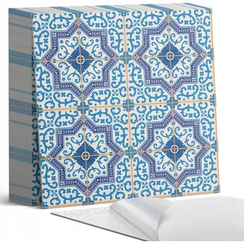 Dlažba Samolepicí vinylové dlaždice, vzor ornamentálních dlaždic, 20 ks, 20x20 cm