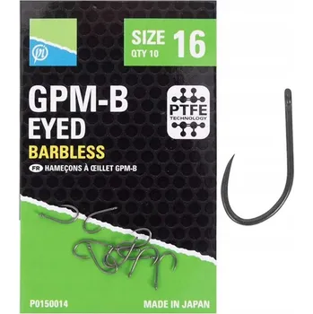 Rybářský háček Háčky zemní, splávkové Preston GPM-B vel. 18 10 ks