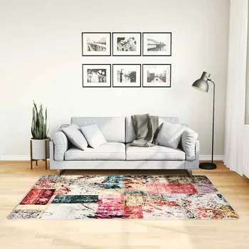 Koupelnová předložka Nábytek XL Koberec pratelný patchwork 120x180 cm vícebarevný protiskluzový 337966