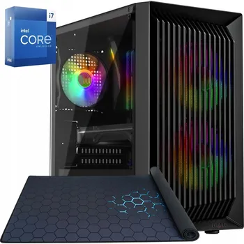 Stolní počítač Počítač PC i7 16GB SSD 1TB Windows 10 RGB Wi-Fi