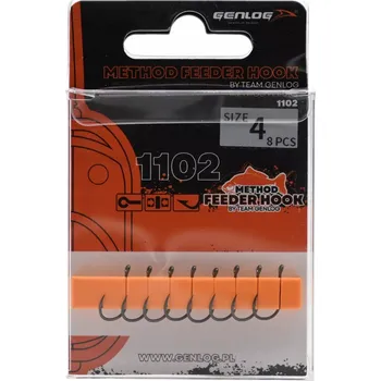 Rybářský háček Háčky do země, s protihrotem Genlog 1102 Chinu Ring Matt 8 ks