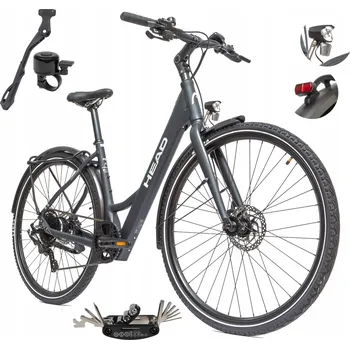 Elektrokolo Elektrokolo (do 250 W) Head eUrban Trinity, rám 20,5 palce hliník, kolo 28", černé, 250 W