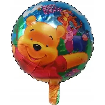 Balónek Fóliový balónek Kubus Pú a přátelé, kulatý, 18"