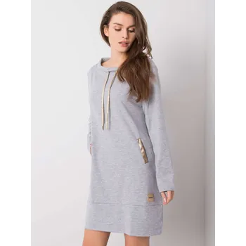 Dámské šaty Šaty RV SK 6067.15x šedá L/XL