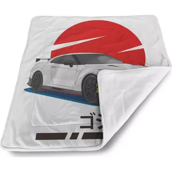 deka Sablio Dětská deka pro miminko Nissan GTR 35 Japonské slunce - 80x100 cm