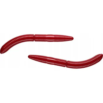 Umělá nástraha Gumová nástraha Libra Lures Fatty D’Worm Tournament 55 Red 021 (Cheese) – 12ks/bal