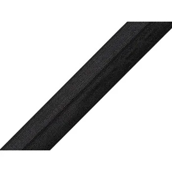Textilie Lemovací pruženka půlená šíře 20 mm Varianta: 1 černá, Balení: 25.2 m
