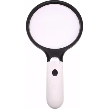 Lupa Ruční lupa LR-5 138 mm/2x 25 mm/30x s LED osvětlením