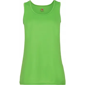 Fruit of the Loom Dámské funkční sportovní tílko 100% polyester Barva: Limetková zelená, Velikost: XXL