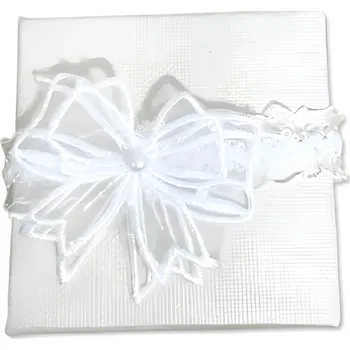 Svatební dekorace GRAVENO Svatební krajkový podvazek s mašlí