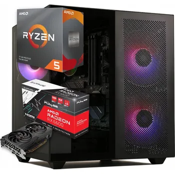 Stolní počítač BSG Striker Herní Počítač Ryzen 5, 32GB DDR4, 1TB, RX 6600, Win11