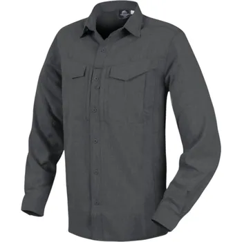 Pánská košile Helikon-tex Košile DEFENDER Mk2, Gentleman Shirt® melange šedo-černá Velikost: XL