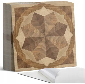 Dlažba Samolepicí PVC dlaždice Vícevrstvý geometrický vzor 20 ks 20x20 cm
