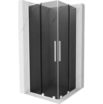 Mexen Velar L Duo sprchová kabina posuvná 90 x 90 cm, grafit, bílá - 871-090-090-02-43-20 Sprchové kouty