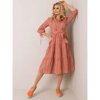 Dámské šaty Šaty LK SK 508005.07P světle hnědá 36