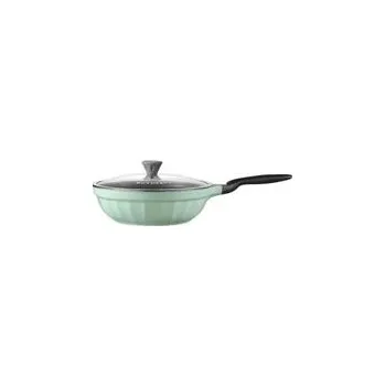 Pánev BUYDEEM Cast Aluminum Nonstick Frying Pan 30 cm, model CP102, color Cozy Greenish