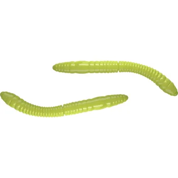 Umělá nástraha Gumová nástraha Libra Lures Fatty D’Worm Tournament 55 Hot Yellow 006 (Cheese) – 12ks/bal