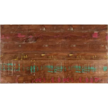 Konferenční stolek vidaXL Stolní deska 110x60x3,8 cm obdélníková hrubé mangovníkové dřevo [371666] Barva: Recyklované dřevo (vícebarevné)