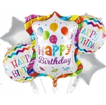 Balónek Sada narozeninových balónků "HAPPY BIRTHDAY"
