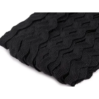 Stuha Hadovka - vlnovka šíře 5 mm Varianta: 11 černá, Balení: 30 m